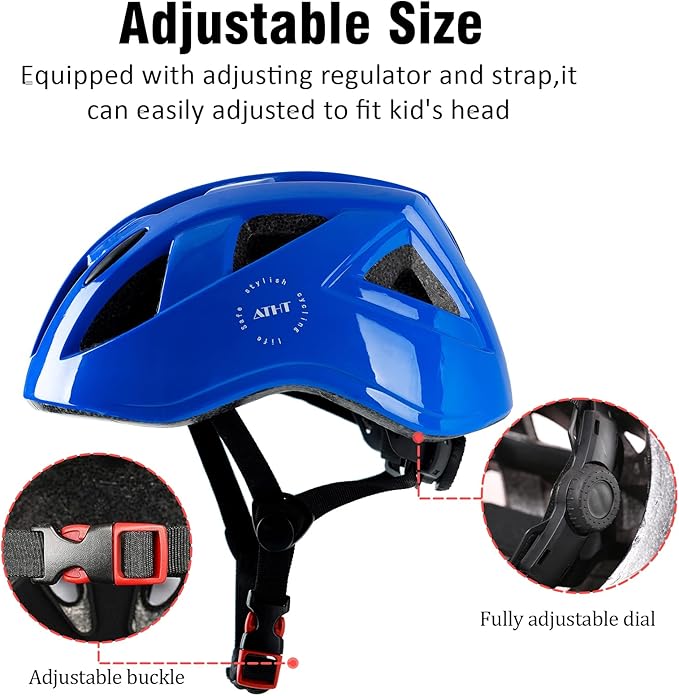 Kids Bike Helmet,2 Sizes Adjustable for Youth Child Boys & Girls Ages 3-5-8-14,Ventilation and Multi-Sport for Bicycle Scooter Skate