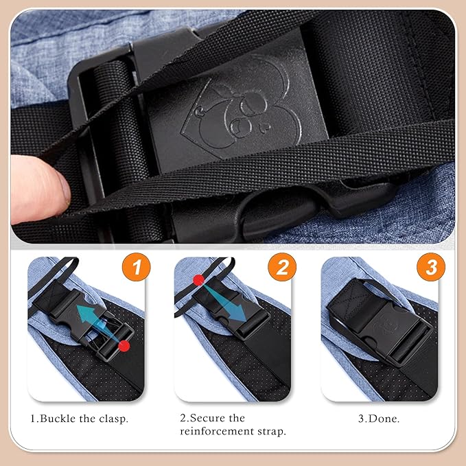 Baby Carrier Newborn to Toddler-Adjustable Baby Sling Carrier,Toddler Carrier for 25-60lbs,Comfortable Toddler Sling for Hands-Free Carrying (Blue)