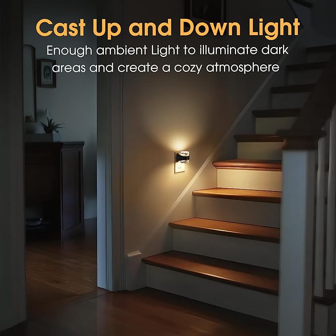 Briignite LED Night Light Plug into Wall[2 Pack] Dimmable Night Light with Bubble Design 3000K/4000K/5000K & 3 Brightness Levels for Baby Nursery, Hallway, Bathroom, Kids Room, 3CCT