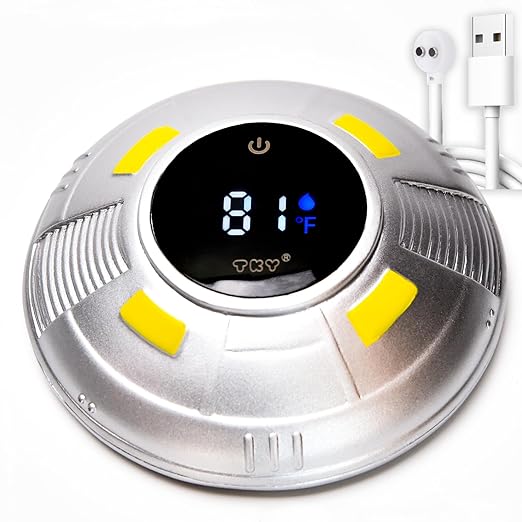 TKY Baby Bath Thermometer with Floating Toys - Digital Water & Room Temperature Monitor, Rechargeable Thermometer with Alerts for Newborn Bath Essentials, Infant Safety