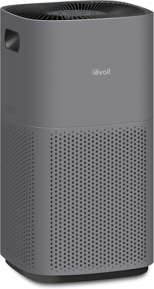 LEVOIT Air Purifiers for Home, Large Rooms Up to 2933 Ft² With HEPA Sleep Mode, AHAM VERIFIDE, Smart WIFI, PM2.5 Monitor, 3-in-1 Filter For Smoke, Pet Allergies, Dust, Alexa Control, Core 600S-P, Gray