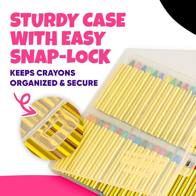 Face Paint Crayons for Kids, Blue Squid 84pcs XL Face & Body Painting Makeup Crayons, Safe for Sensitive Skin, Metallic & Classic Colors, Birthdays & Halloween Makeup Sticks - (2 x 42 Color Sets)