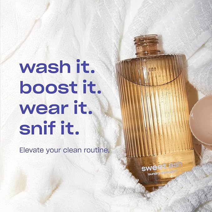 Snif Sweet Ash Laundry Detergent, Low Key Sweet and Earthy Scent, 32 Loads, Non-Irritating to Skin, Clean, Non-Toxic, Vegan, Cruelty Free, 16oz