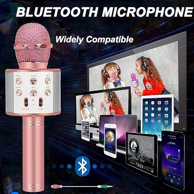 Kids Karaoke Microphone for Girl Gifts: Top 2025 Girl Toys for 3 4 5 6 7 8 9 10 Year Old Girl Christmas Birthday Gifts Ideas