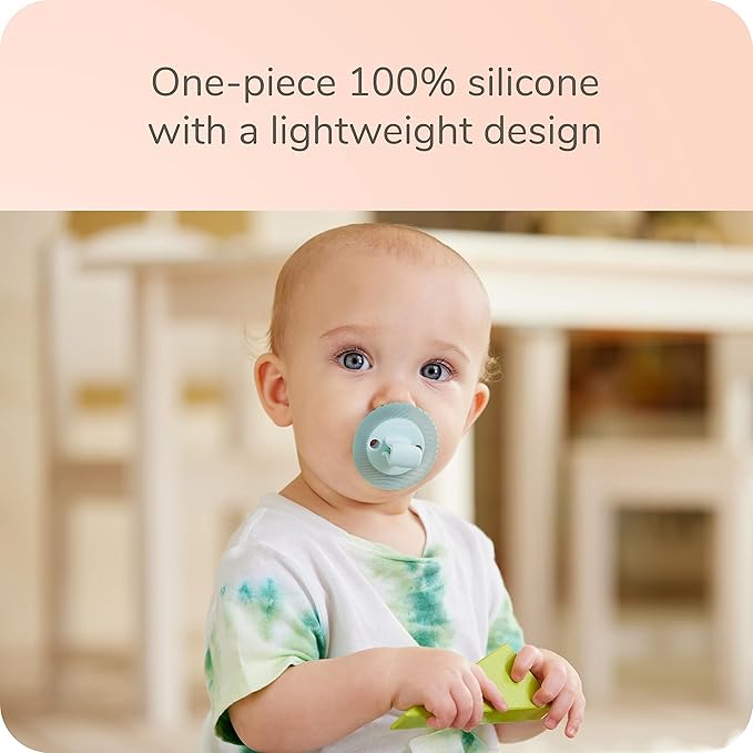 NUK Comfy Duet 100% Silicone Soother 2-in-1 Pacifier and Teether