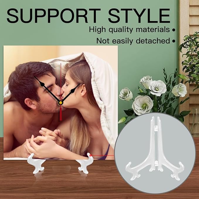 Generic Custom Clocks for Walls Personalized Clocks with Photo Text Logo That PVC Customized Round Silent Clock for Living Room Creative, 12inch-30cm