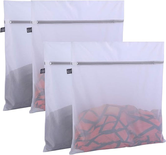 Kimmama Laundry Bag Mesh Wash Bags, Washing Machine Wash Bag, Net Washer Sack with Zipper, Dryer Pouch for Cleaning and Drying Cloths, Garment, Coats, Sweater, Delicates, Sheet, Pant, Soft Toys
