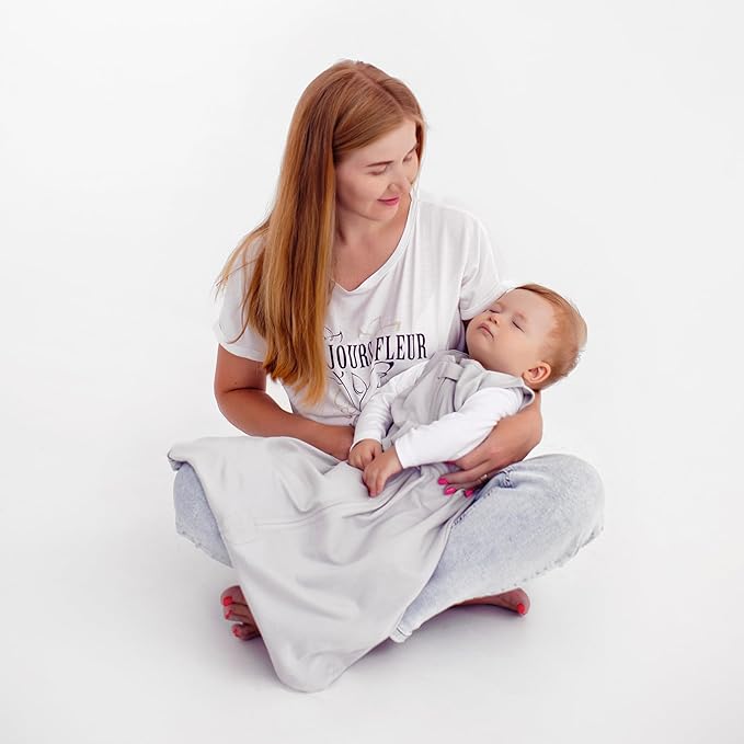 Mama Cheetah Baby Sleep Sack 0.5 TOG, Organic Cotton Baby Wearable Blanket with Two-Way Zipper, Swaddle Transition Baby Sleeping Bag for Newborn Infant Toddler Boy Girl, 18-24 Months