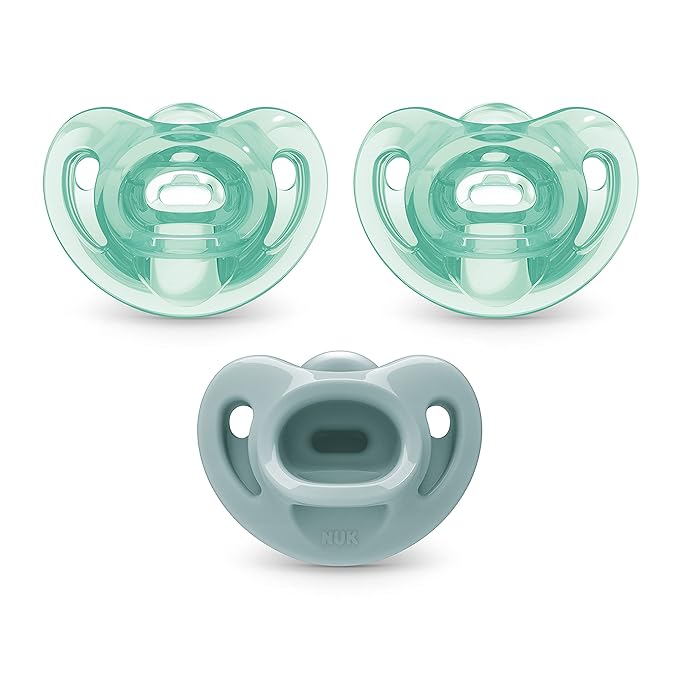 NUK Comfy Orthodontic Pacifiers, 0-6 Months, 3 Pack