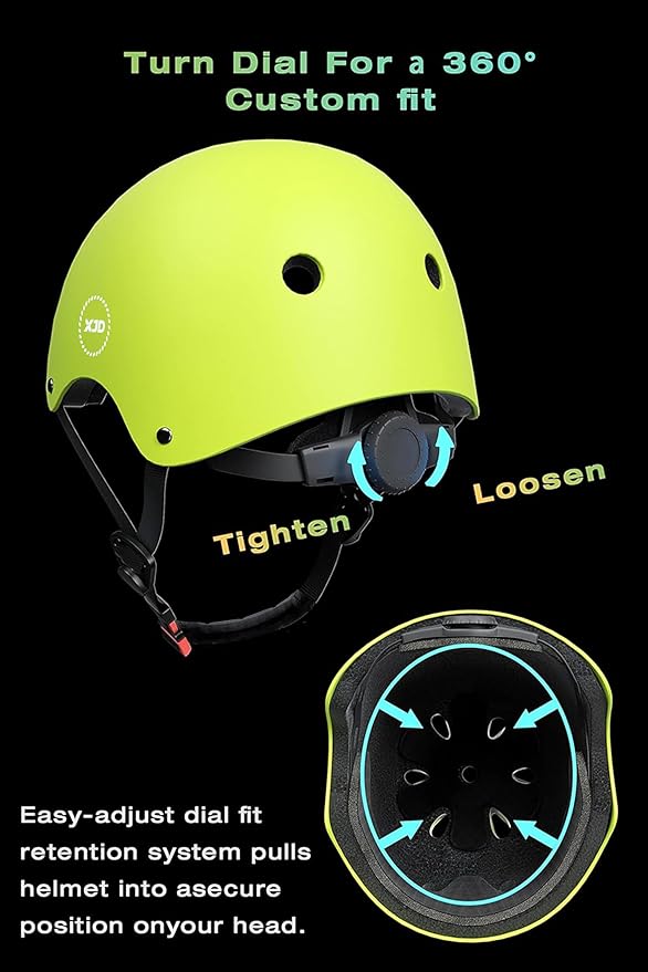 XJD Kids Bike Helmet,Multi-Sport Protective Gear Set for 3-5-8-14 Years Boys Girls with Knee and Elbow Pads Wrist Guards fit Roller Skates,Cycling,Skateboarding,Skating Scooter