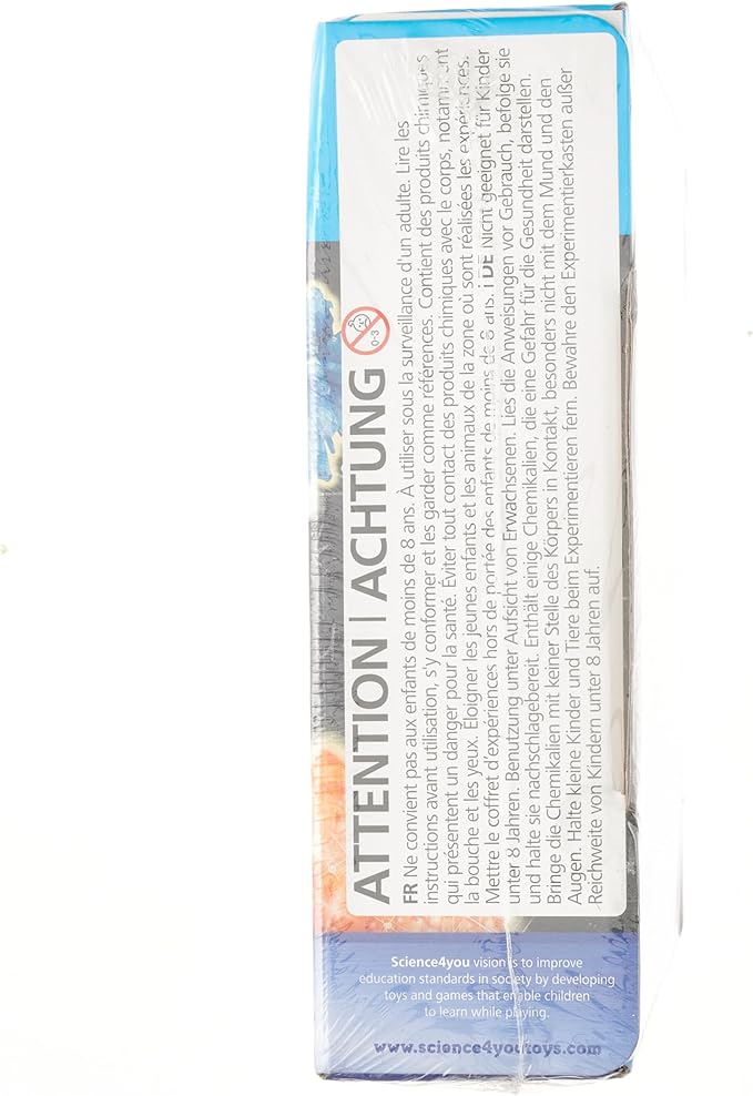 Science4you - Crystal Growing Kit for Kids Age 8+ - Chemistry Set with 10 Science Experiments for Kids Including Growing Crystals and Gem Stones, Geology Gifts for Kids, Science Kits for Kids Age 8