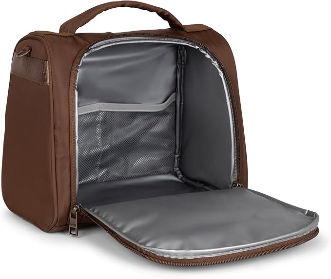 JuJuBe Insulated Bottle Bag, Breastmilk Storage Bag for Baby Bottles, Travel Insulated Lunch or Cooler with Handle, Waterproof Lining for Nursing, Milk, Food, Baby Formula, Snacks, Daycare, Espresso