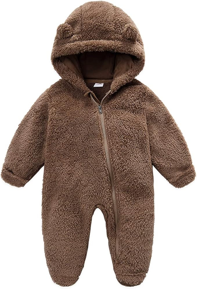 Baby Boy Girl Snowsuit Winter Warm Clothes Coat Infant Jumpsuit Toddler Outfit