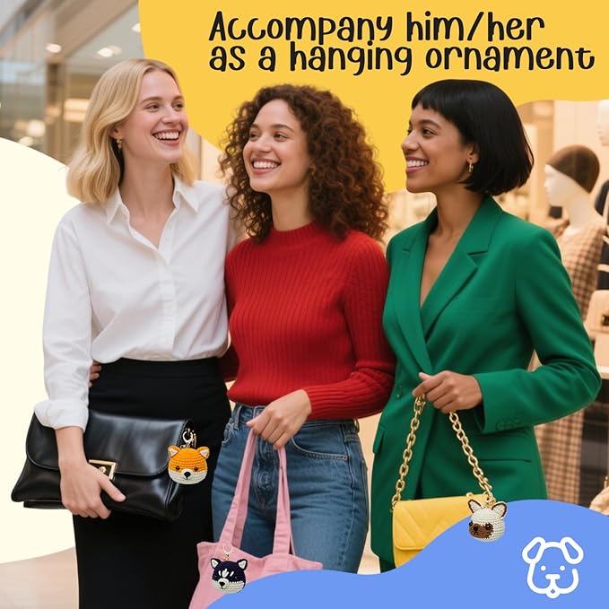 TAKADODO Crochet Kit for Beginners - Learn to Crochet Kits for Adults Beginner with Step-by-Step Video Tutorials - Crochet Kits for Adults and Kids (Dogs)