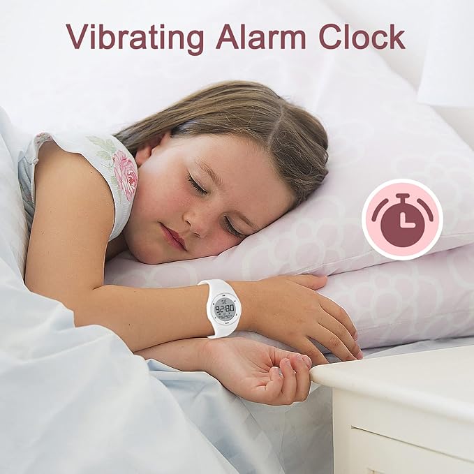 Kids Watches for Girls Boys Digital Sport Watch with Step Counter Pedometer Vibration Alarm Clock, No App Waterproof Fitness Tracker Kids Watch Boys Girls Teens Students Ages 5-16