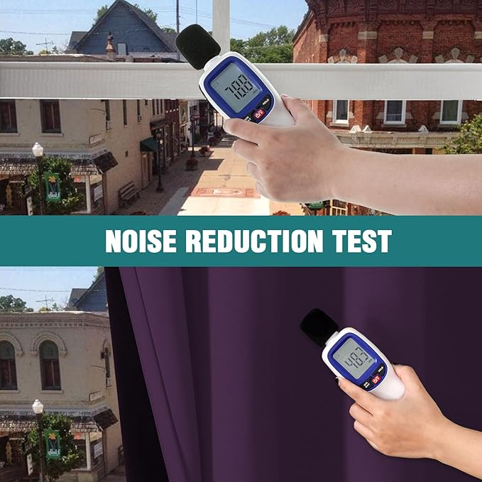 ChrisDowa 100% Blackout Curtains for Bedroom with Black Liner, 2 Thick Layers Total Blackout Thermal Insulated Grommet Window Curtains 2 Panels Set (Royal Purple, 52 x 54 Inch)