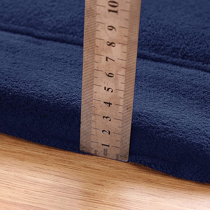 MAXYOYO Baby Play Mat, 1.2" Thick Memory Foam Soft Padded Carpet with Non-Slip Backing, 5x7 ft Japanese Tatami Rug Living Room for Kids, Toddler, Children, Nusery(Navy)