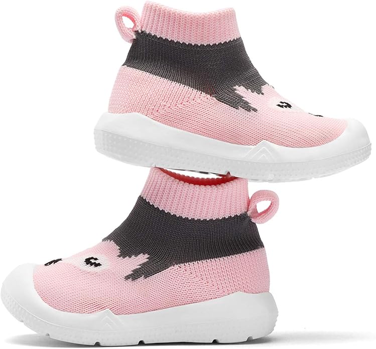 Engtoy Baby Shoes & Socks - Non-Slip Breathable Slippers with Soft Rubber Sole - Baby Boys & Girls Slip On Sneakers