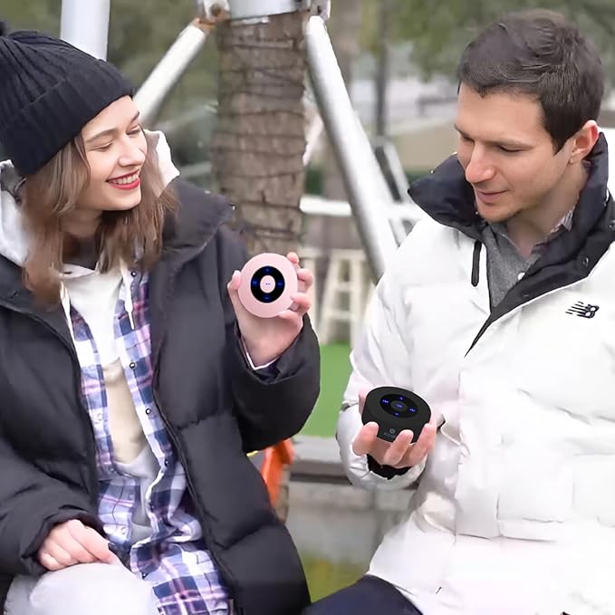 XLEADER Small Bluetooth Speaker (Travel Case Provided) Portable Wireless, HD Sound&Rich Bass, Touch Design, 12H Playtime, Support Aux Input, Micro SD, Mic, for Laptop PC Office Bathroom, Car, Gifts