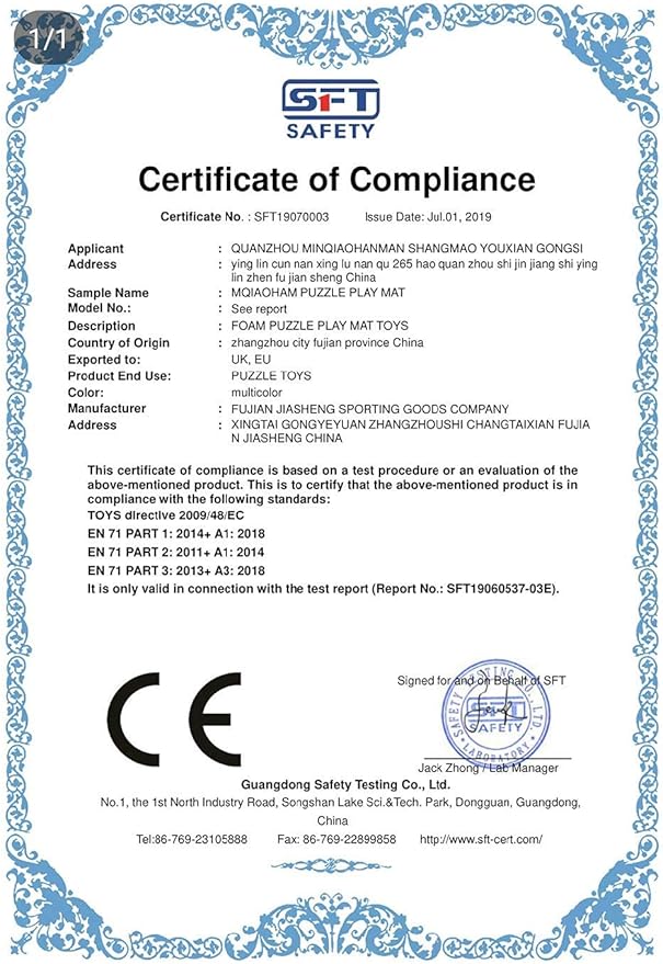 MQIAOHAM® 25 Pieces Puzzle Play Mats, Soft Baby Play Mat, Kids Interlocking Foam Floor Tiles, Toddlers Carpet Playmats G301025-107108112