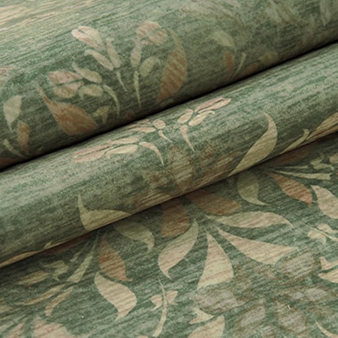 jinchan Vintage Floral Runner Rug 2x5 - Machine Washable Distressed Design Non-Slip Low-Pile Soft Thin Carpet for Hallway Kitchen Farmhouse Bedroom Entryway Laundry Room (2x5ft,Dark Green)