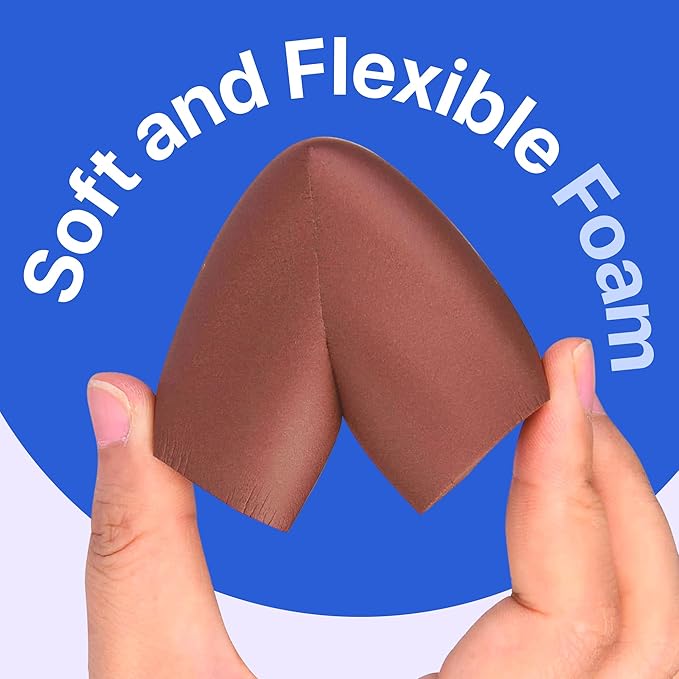 Furniture Edge 16.2ft & Corner Guards | Protective Foam Cushion | 15ft Bumper 4 Adhesive Childsafe Corners | Baby Child Proofing Foam Set and Safe for Table, Fireplace, Countertop | Brown