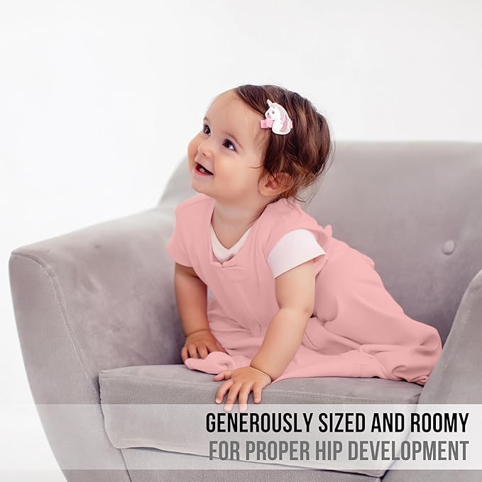 Mama Cheetah Baby Sleep Sack 0.5 TOG, Organic Cotton Baby Wearable Blanket with Two-Way Zipper, Swaddle Transition Baby Sleeping Bag for Newborn Infant Toddler Boy Girl, 0-3 Month