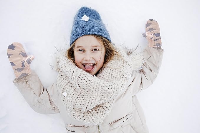 Toddler Gloves Kids Mittens Winter Warm Lined Fleece Gloves Waterproof Snow Baby Mitten for Boys Girls