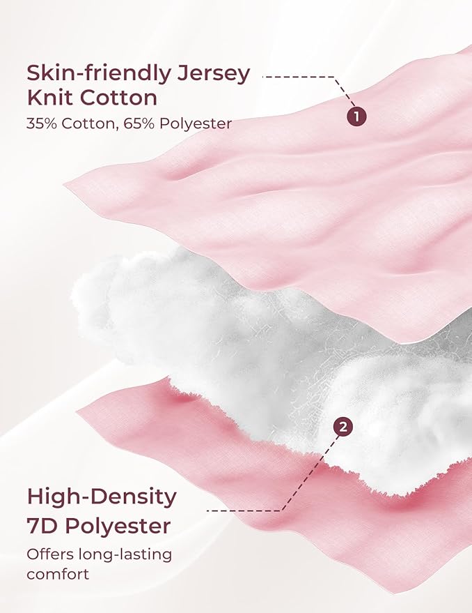 Momcozy Pregnancy Pillows for Sleeping, U Shaped Full Body Maternity Pillow for Side Sleeping - Support for Back, Legs, Belly, HIPS, 57 Inch, Pink