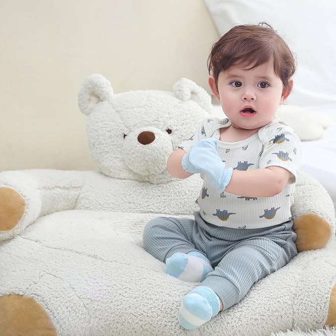 Baby Hats Mittens and Socks Set Cotton Newborn Hat Beanie Soft Infant Girls Boys Caps Gloves 0-6 month