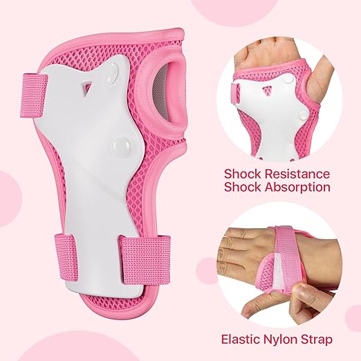 Knee Pads for Kids Knee Pads and Elbow Pads Toddler Protective Gear Set Kids Elbow Pads and Knee Pads for Girls Boys with Wrist Guards 3 in 1 for Skating Cycling Bike Rollerblading Scooter [Upgraded]