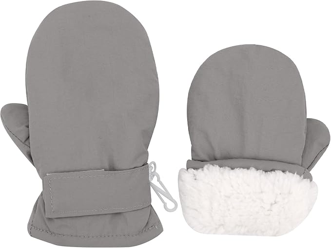 Toddler Gloves Kids Mittens Winter Warm Lined Fleece Gloves Waterproof Snow Baby Mitten for Boys Girls