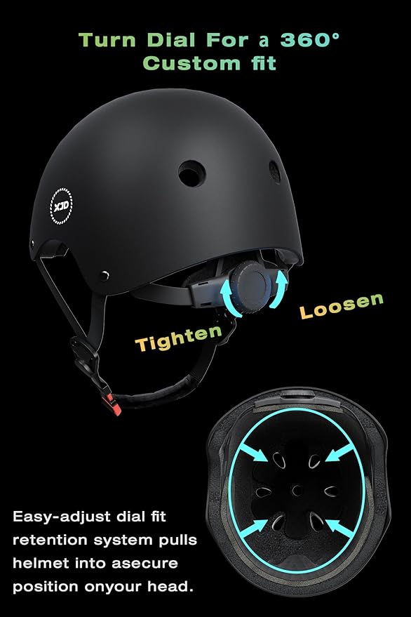 XJD Kids Bike Helmet,Multi-Sport Protective Gear Set for 3-5-8-14 Years Boys Girls with Knee and Elbow Pads Wrist Guards fit Roller Skates,Cycling,Skateboarding,Skating Scooter