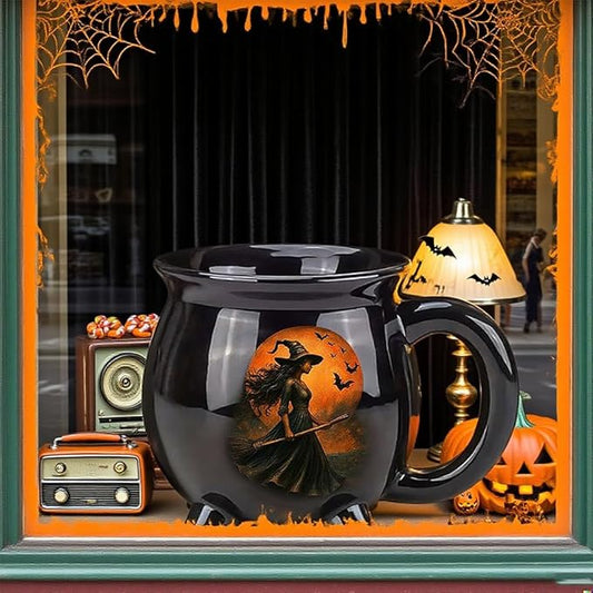 Custom Witch Cauldron Mug, Personalized Witches Brew Halloween Coffee Mug, Halloween Mugs Gifts For Women, Besties, Family, Witches Cauldron, Witch Coffee Mug, Witchy Gifts For Women (1PC)