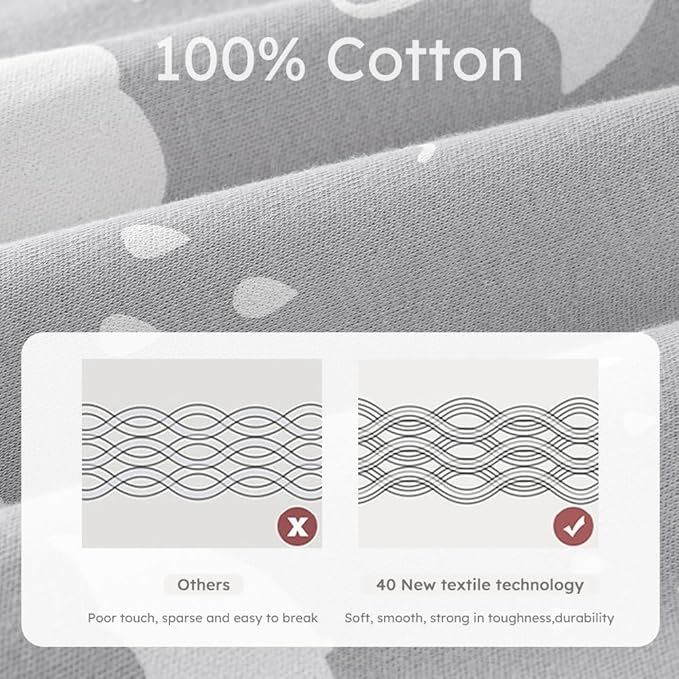 Yoofoss Baby Sleep Sack 18-24 Months Wearable Blanket for Babies 100% Organic Cotton 2-Way Zipper TOG 0.5 Toddler Sleeping Sack 3 Pack, Comfy Lightweight Sleep Sacks