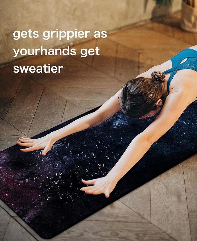 Non Slip Yoga Mat TPE Workout Mat for Men Women, Thick Workout Mat with Carrying Strap, Fitness Mats for Exercise, Yoga, Fitness, Pilates, Floor Workouts (72" x 24" x 6mm)