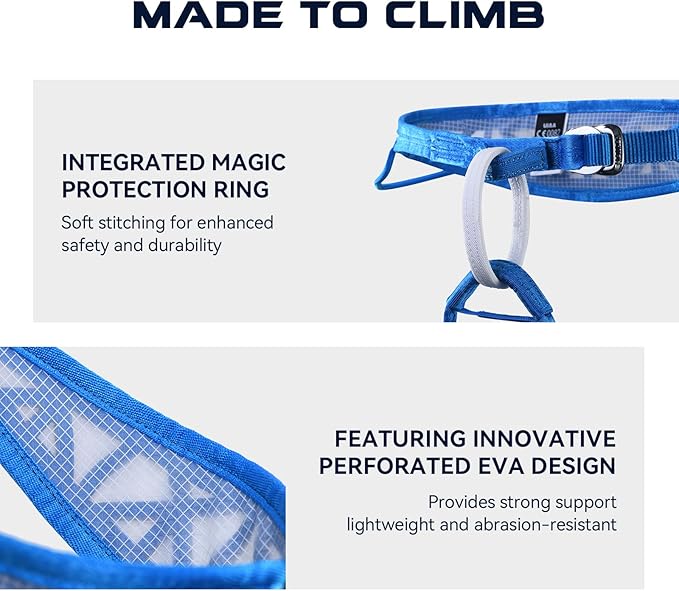 KAILAS Kids Rock Climbing Harness Child Safety Belt Climbing Gear Adjustable Lightweight Indoor Gyms Beginners Youth