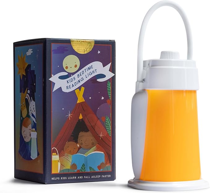 Kids Lantern Book Night Light Lamp for Camping Gear, Kids Reading Light, Toddler Camping NightLight, LED Study Desk Lamp for Students, USB Rechargeable 6-12 Hour Battery for Emergencies Power Outages