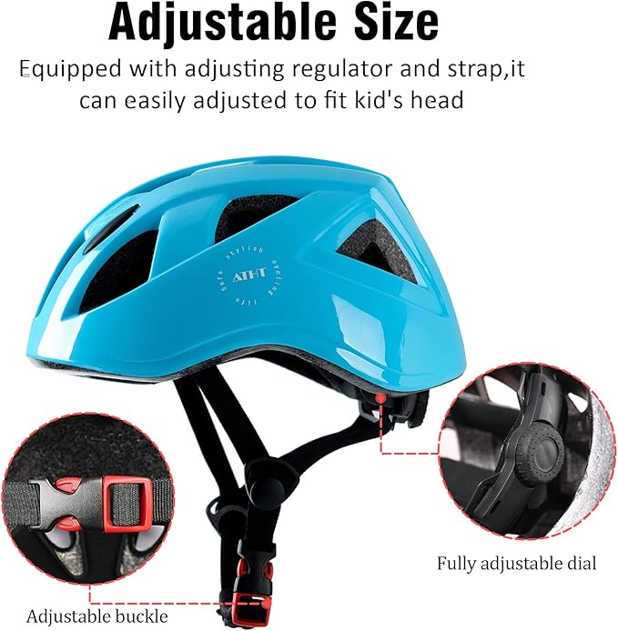 Kids Bike Helmet,2 Sizes Adjustable for Youth Child Boys & Girls Ages 3-5-8-14,Ventilation and Multi-Sport for Bicycle Scooter Skate