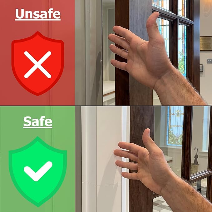 Cardinal Gates PinchNot Rear Door Pinch Guard for Kids Safety-Hinge Protector for Babies-CSP33-Finger Pinch Shield-Child Proof Back of Jamb-Made in USA