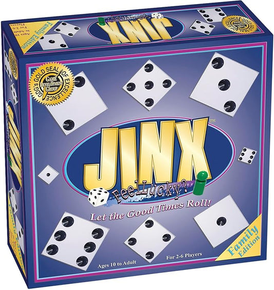 Jinx - Fast and Fun Board Game of Chance Where The Luck of The Roll Determines Your Fate - Game Night Fun for Family & Adults