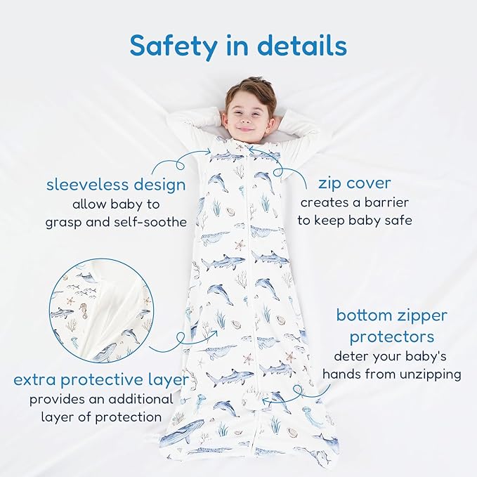 TotAha Toddler Sleep Sack 2T-3T-4T, Premium Light Wearable Blanket Baby Sleeping Bag with 2-Way Safe Zippers For Girl Boy