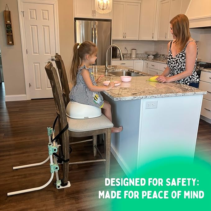 Tip Protector for Chairs - Patent Anti-Tip Chair Safety Device for Children - Anti-Tip Furniture, Child Safety Device for Toddlers - Prevent Chair Tipping for Safe Seating