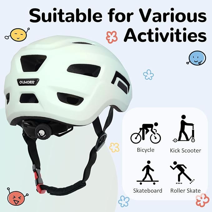 Toddler/Kids Bike Helmet, Adjustable and Multi-Sport, from Infant to Schoolchild, 2 Sizes
