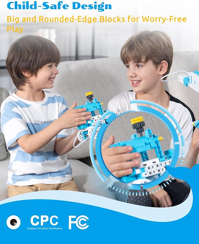 WhalesBot D3 Pro 12-in-1 STEM Wecode Pad Coding Robot Kit for Kids, 388-Piece Educational Building Set with Interactive Storytelling, Ideal Toy Gift for Boys & Girls Ages 6-8