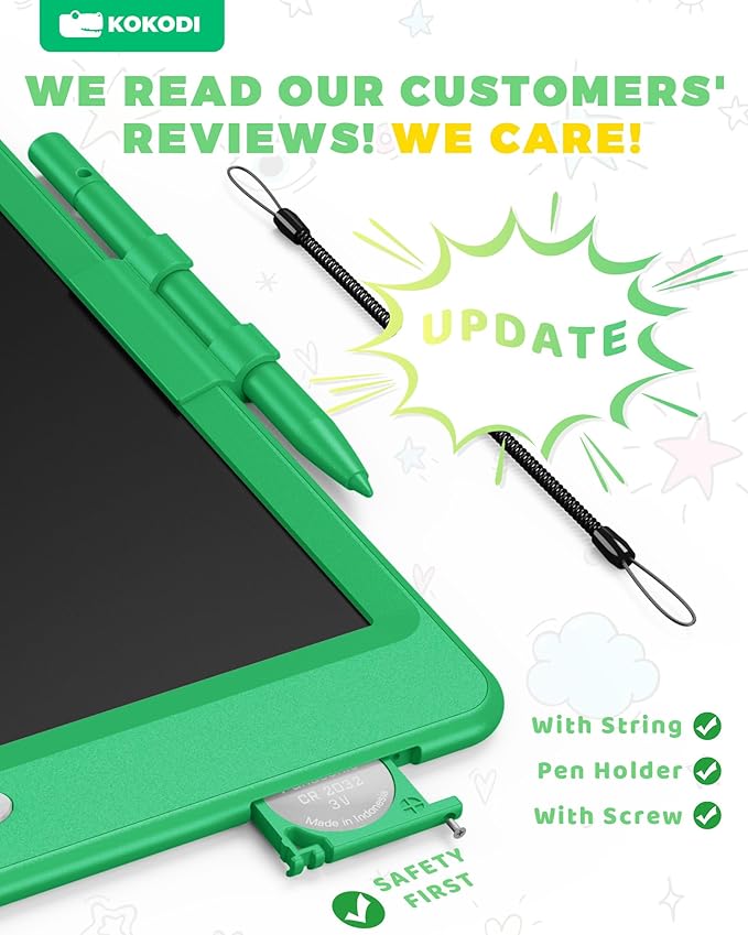 KOKODI 10 Inch LCD Writing Tablet-Green
