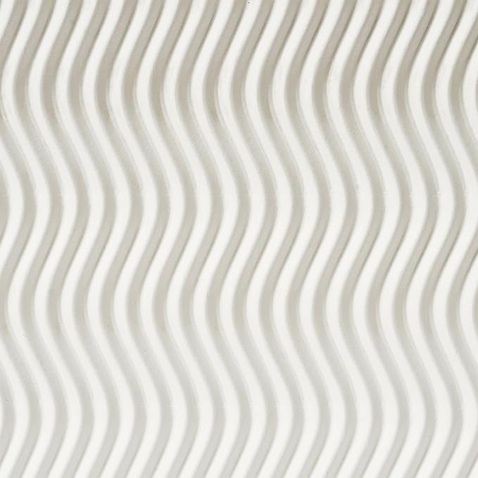 LA JOLIE MUSE Fluted Cardboard Storage Baskets with Leather-Like Lids, Paper Boxes Decorative Tray, Modern Basket Organizer Bins for Organizing,Eggshell White