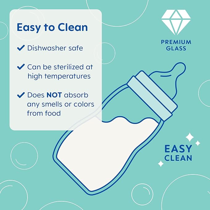 MAM Premium Glass Baby Bottles, Easy Switch Between Breast and Bottle, Feel Good Slow Flow, Newborn Essentials Must Have, 2+ Months, BPA Free, 9oz, Unisex, 3 Pack