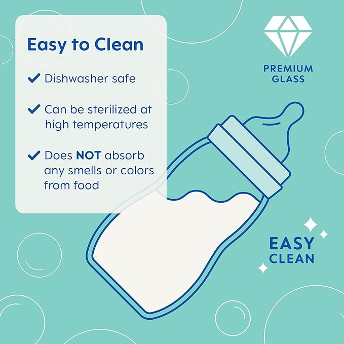 MAM Premium Glass Baby Bottles, Easy Switch Between Breast and Bottle, Feel Good Slow Flow, Newborn Essentials Must Have, 0+ Months, BPA Free, 6oz, Boy, 3 Pack