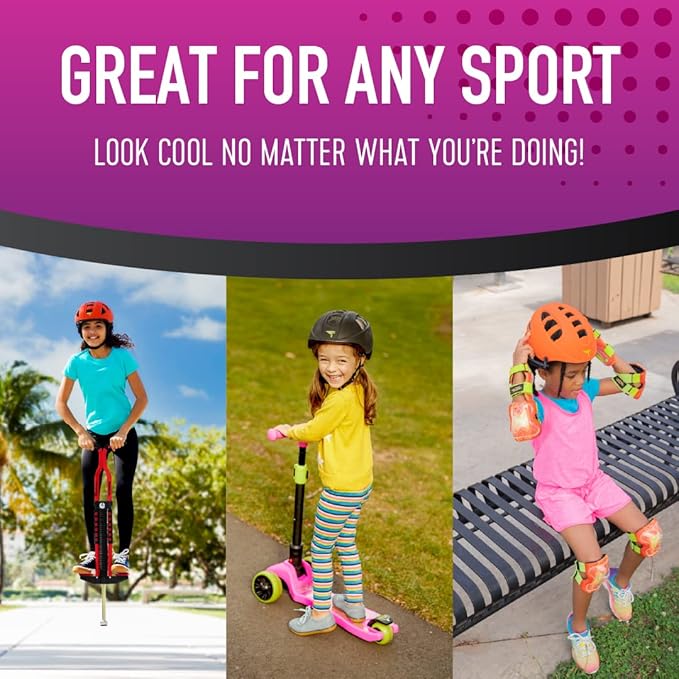 Flybar Kids Bike Helmet - Dual Certified Adjustable Dial, Lightweight Skateboard Helmet, Roller Skating, Pogo, Electric Scooter, Snowboard, Youth and Toddler Helmet, Boys & Girls 3-14